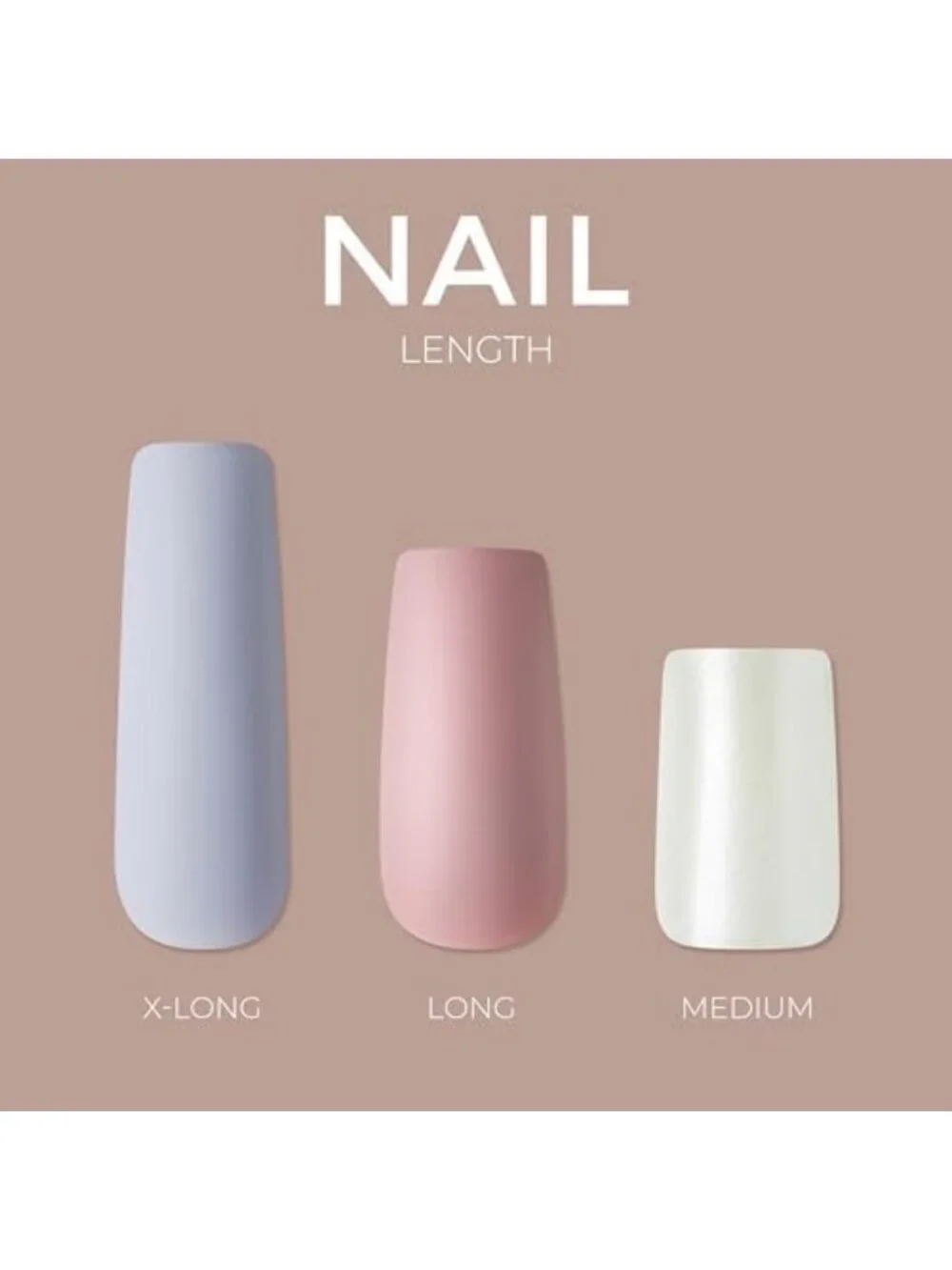 Sculpted Long Purple Press-On Nails Kit with Glue, File & 28 Fake Nails